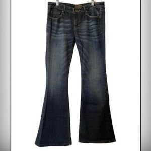 Cult of Individuality Women s Dark Blue Flare strechy Jeans